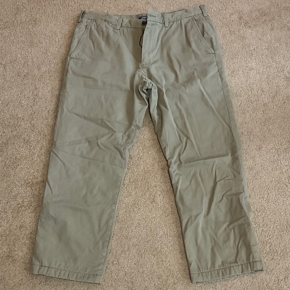 Lands End Flannel Lined Pants